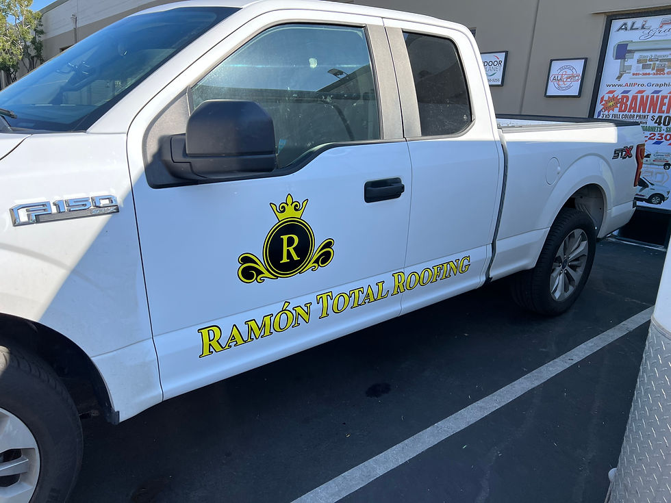 Ramon Vinyl cut truck graphics1