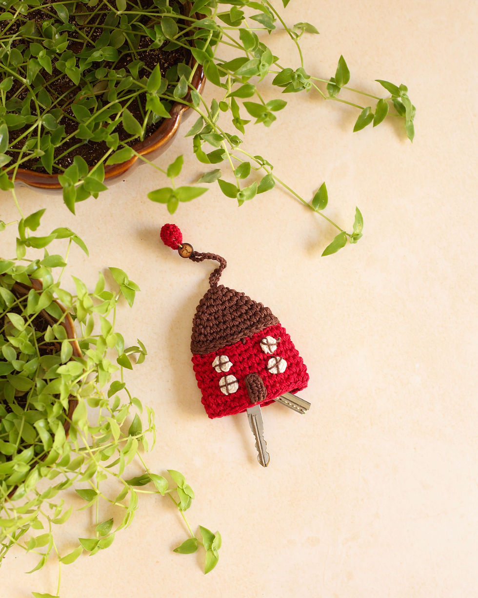 Thumbnail: Welcome home crochet key cozy