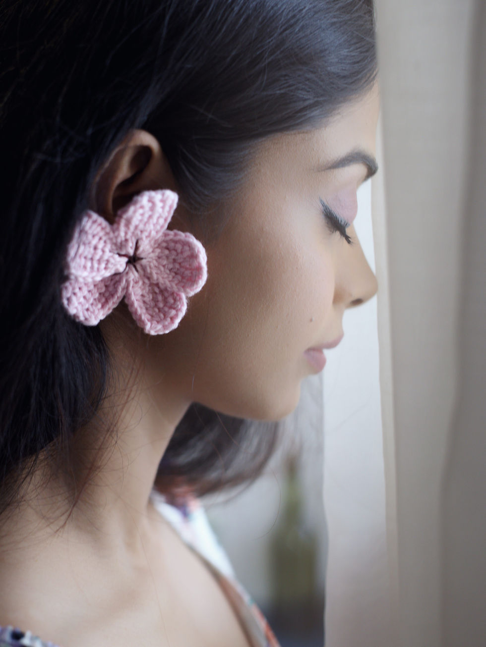 Thumbnail: Sakura Crocheted Studs
