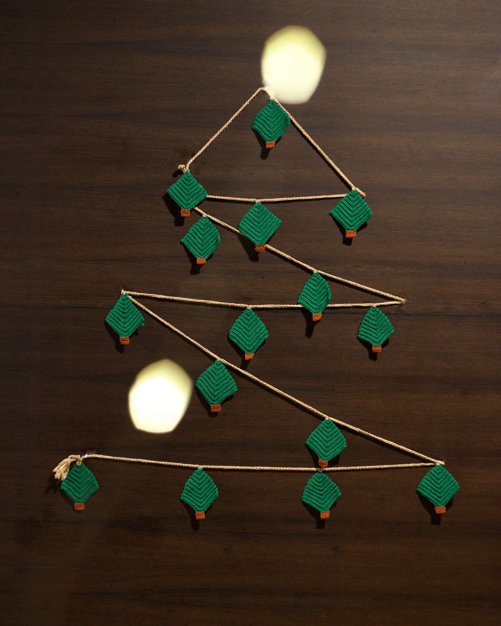 Thumbnail: Christmas is here crocheted bunting