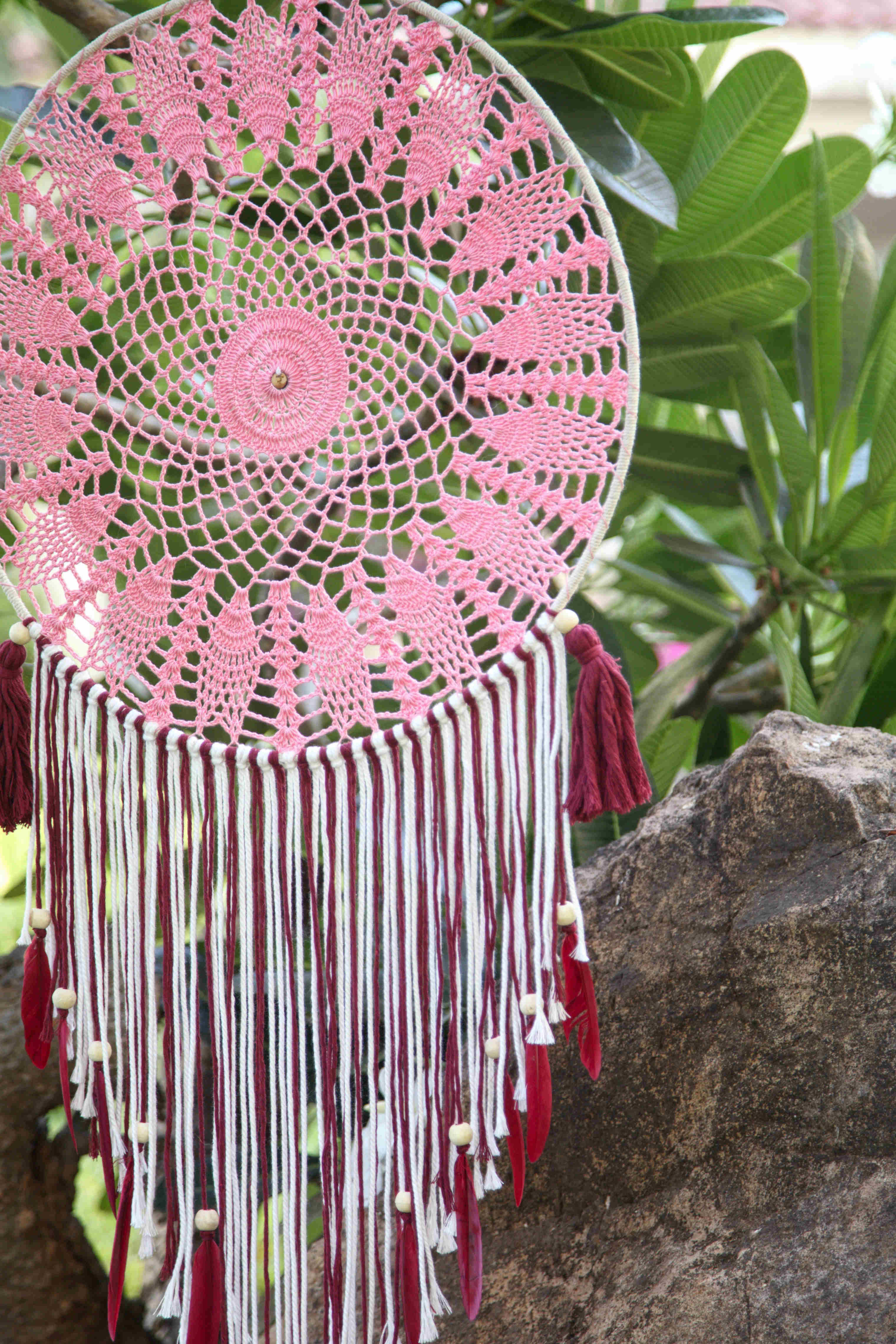 Rouge Vision Crochet Dream Catcher