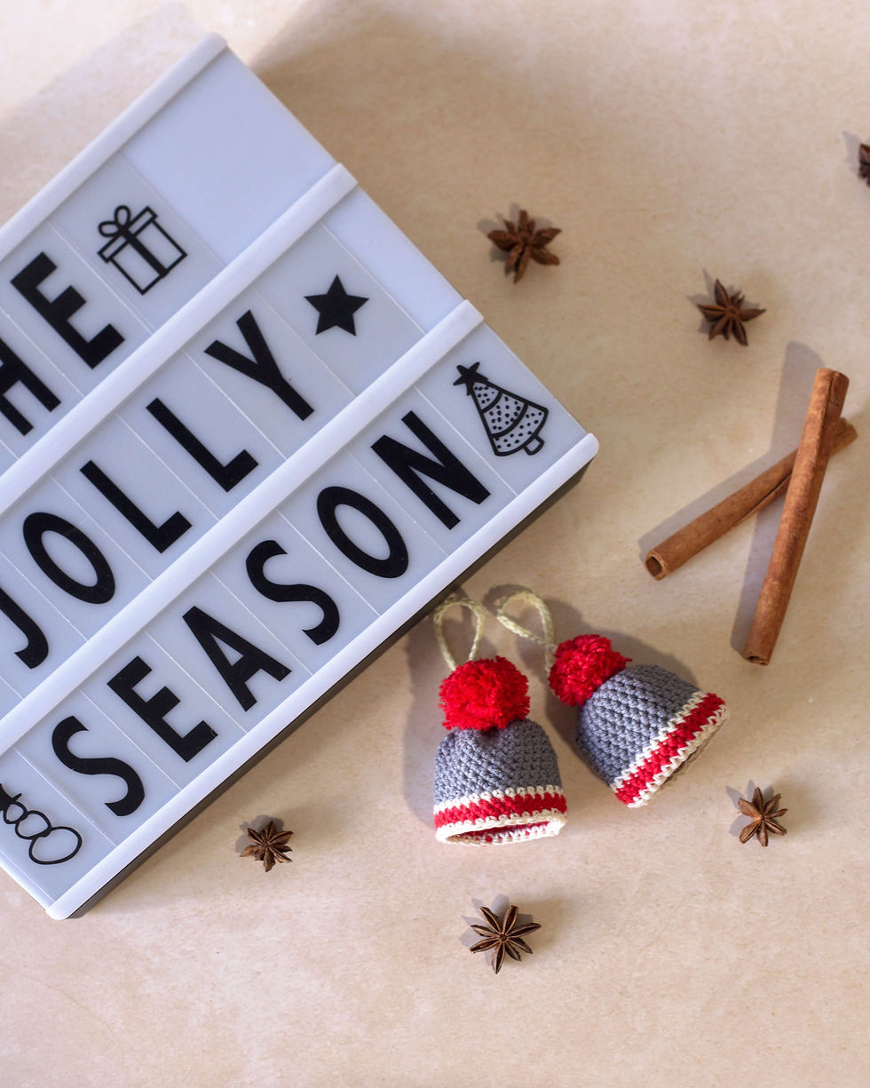 Thumbnail: Beanie crocheted ornament