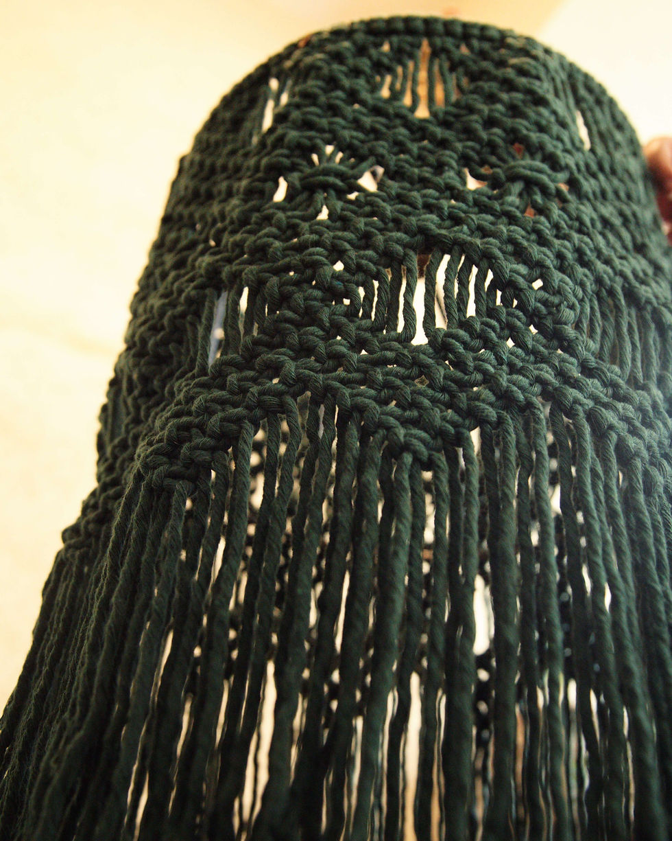 Thumbnail: Northern lights macrame pendant lamp