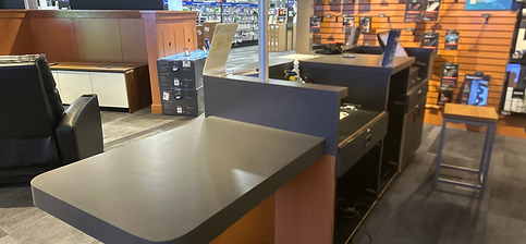 Custom commercial lamination work done by GC Home Remodeling.