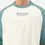 Thumbnail: Oversized Men Colorblock Round Neck Pure Cotton White, Blue T-Shirt
