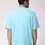 Thumbnail: Men Solid Round Neck Cotton Blend Light Blue T-Shirt