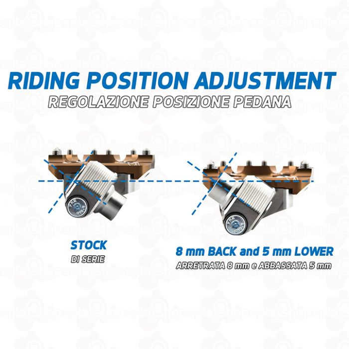 Thumbnail: CSP Titanium & Steel Tech Footrests