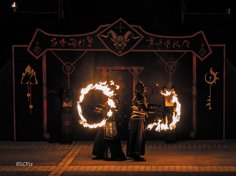 "Duo d’artistes – Cercles de feu"