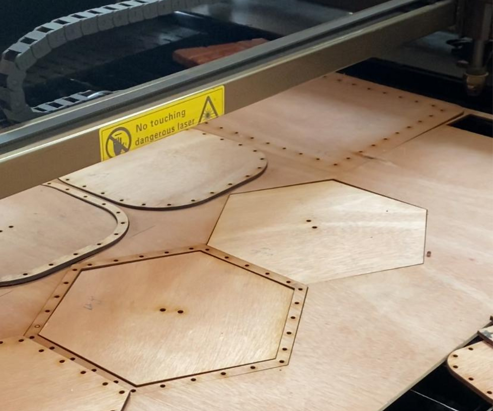 Laser-cut Bases at Studio Kilab