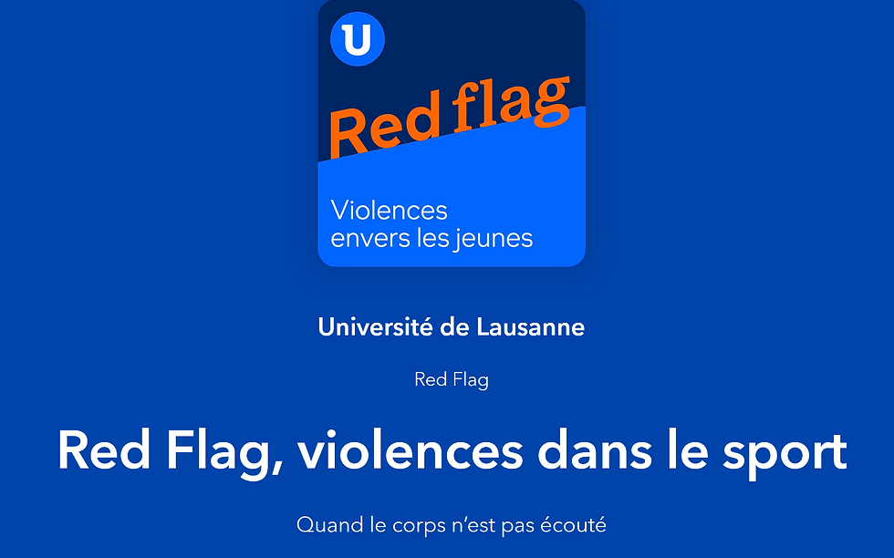 Red Flag est un podcast de l’Observatoire de la Maltraitance envers les Enfants (Université de Lausanne) imaginé par Caroline Naudin et Amandine Franzoni.