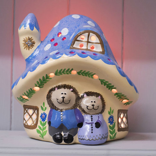 Handmade Ceramic 'Hedgehog House' Children's Nightlight