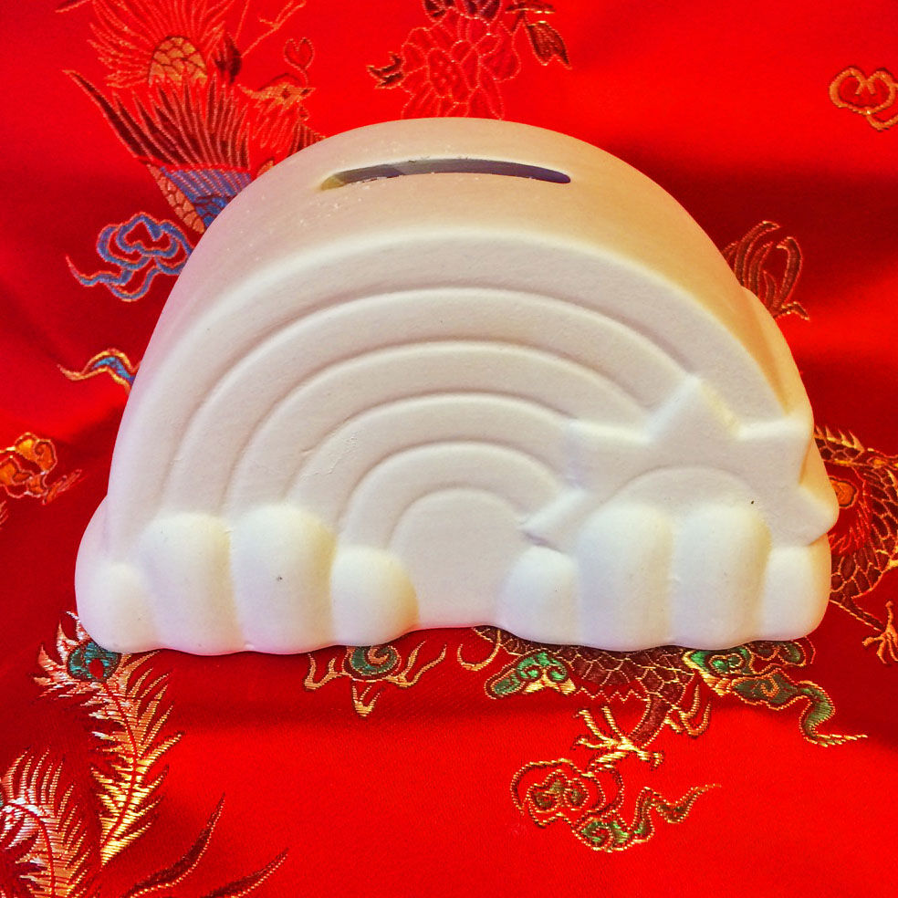 'Paint Your Own' Kit 70 - Rainbow money box