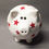 Thumbnail: White piggy bank with stars (More stars colours available)