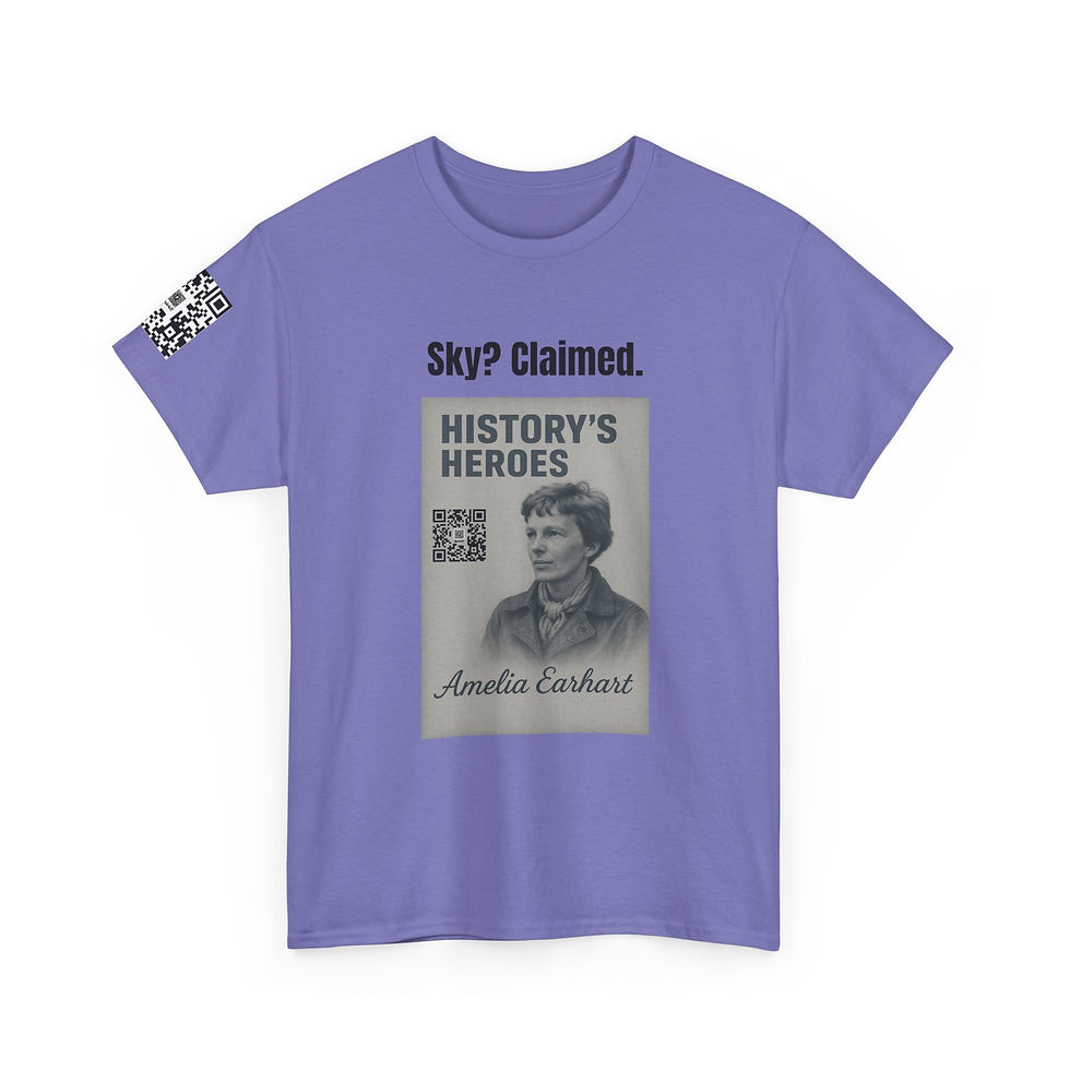 Thumbnail: History’s Heroes – Amelia Earhart Tee