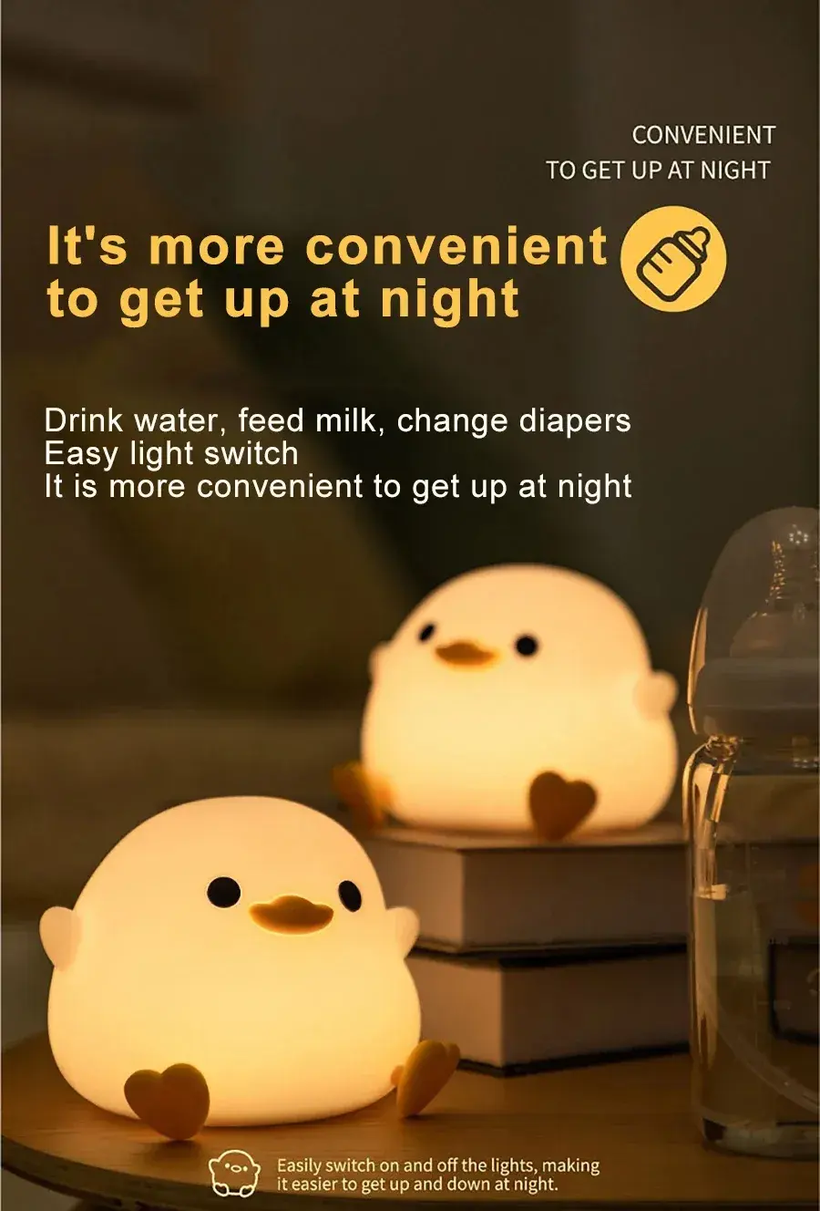 Miniatura: Doudou Duck Silicone Alarm Lamp