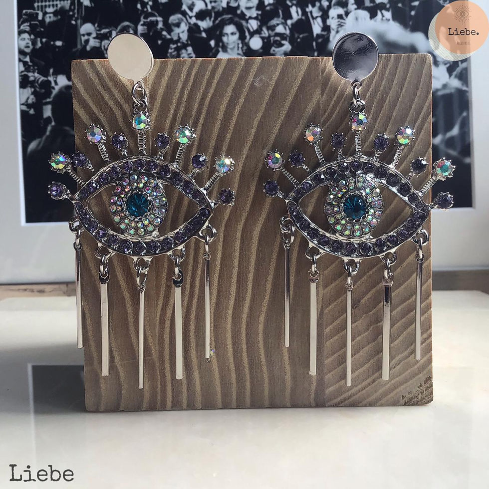 Miniatura: Aretes ojos morados