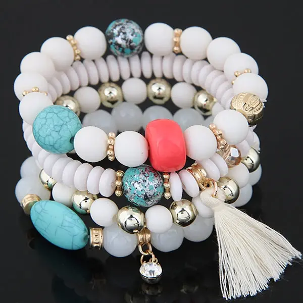 Thumbnail: Urban Wrist Bohemian Charm Beads Wrap Bracelets