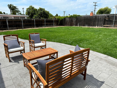 stamped concrete paver style with dye in San Diego