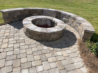 paver patio installation with outdoor fire pit la mesa