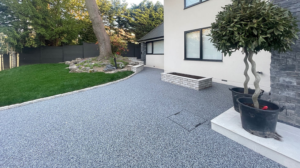 After - resin bound driveway in egham