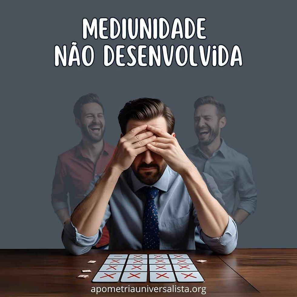 Mediunidade não desenvolvida