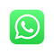 botão quadrado com cantos arredondados verde com o símbolo do whatsapp de um telefone no centro de um balão de fala