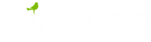 Rhinogram Secondary Logo Horizontal - Wh