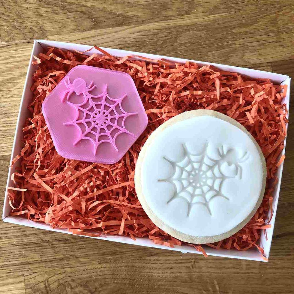 Spider and Web Cookie Stamp