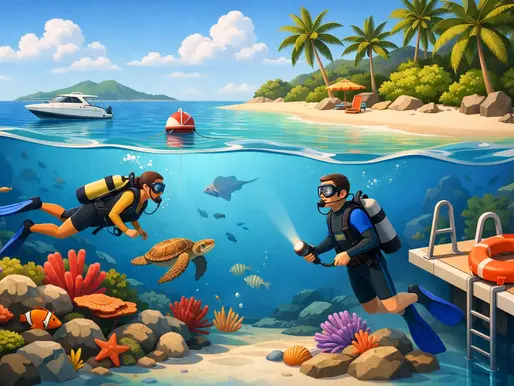 Buceo en San Andrés con seguridad y calma