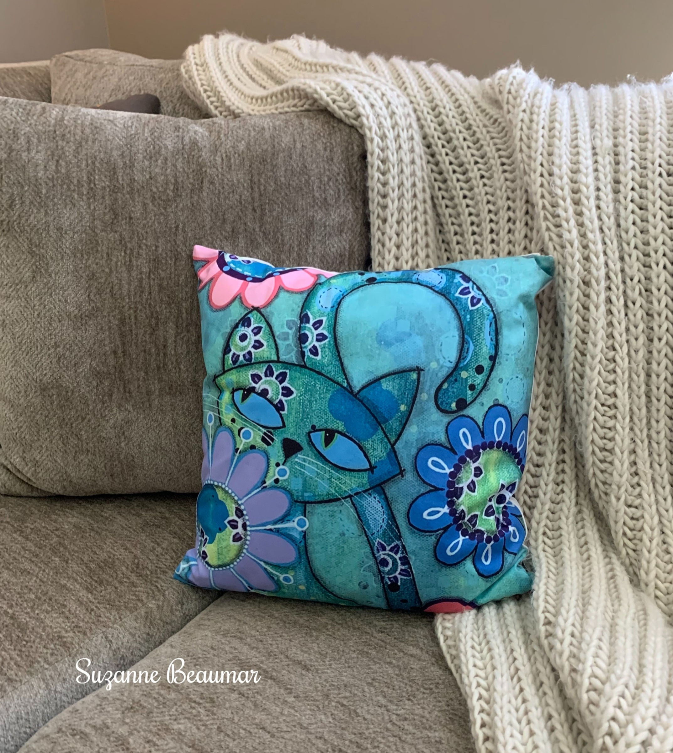 Fancier Cat Pillow
