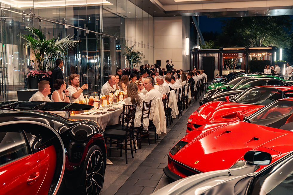 The Exotics Network "The Collectors Dinner" at Post Oak Motor Cars. Photo: The Exotic Exchange