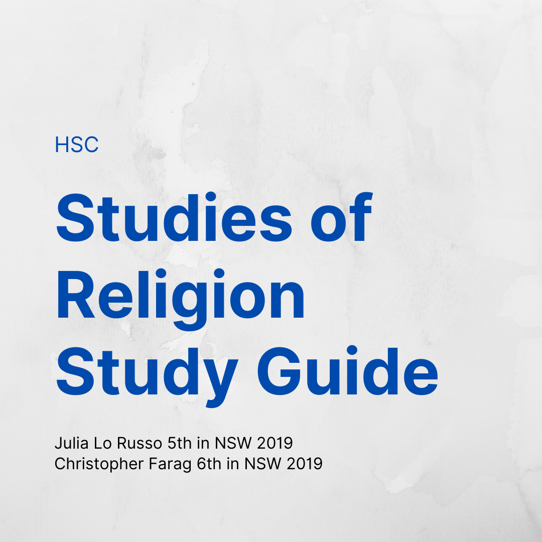 HSC Studies of Religion Study Guide by Julia Lo Russo/Chris Farag