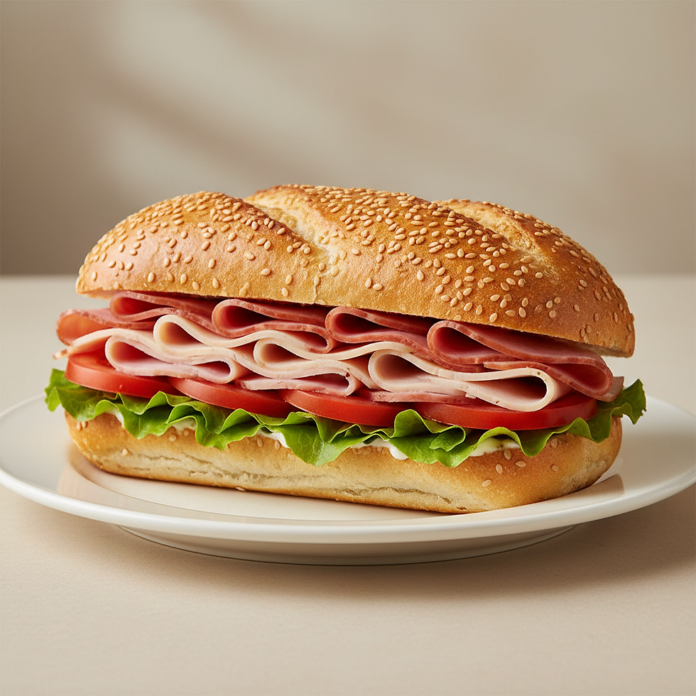 Hot and Cold Subs Menu Board