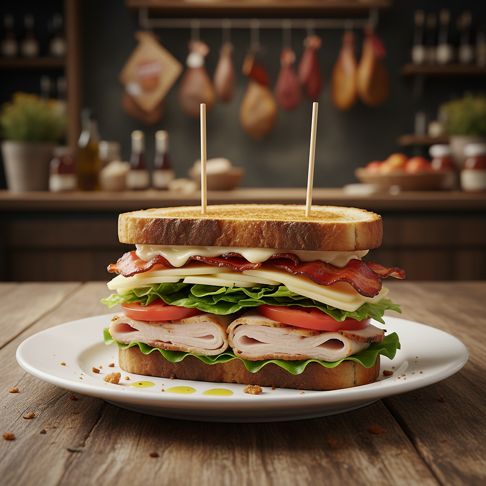 Hot Club Sandwiches Menu Board