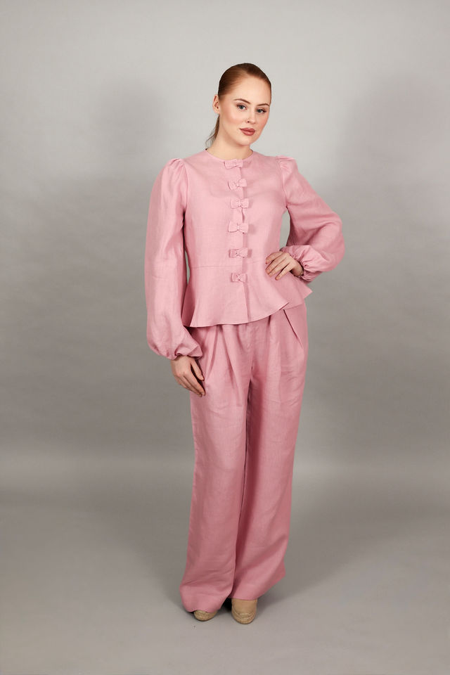 Pikkukuva: Rosette pellavapusero vaaleanpunainen