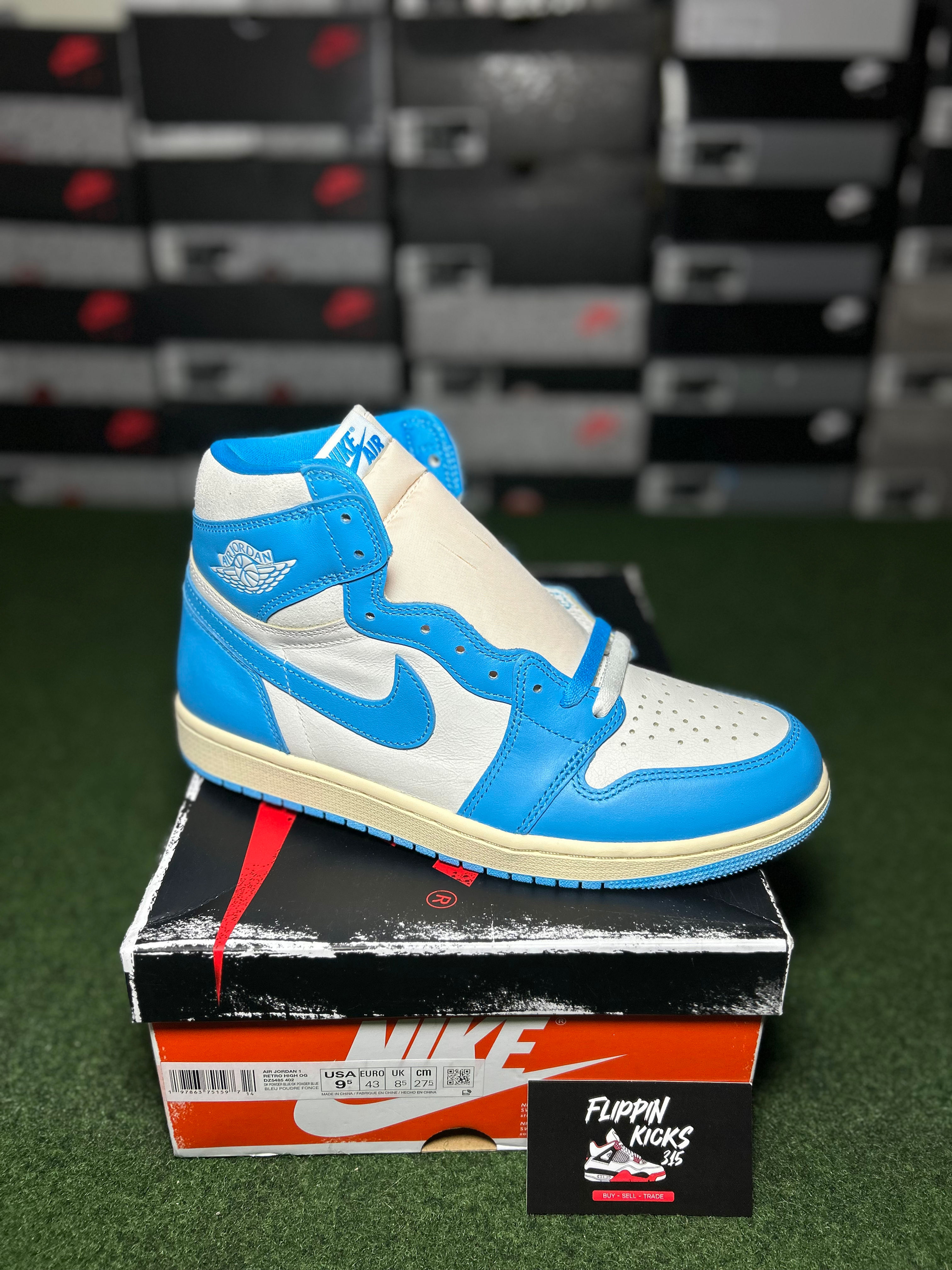 Jordan “ UNC Reimagined “ 1’s (SIZE 9.5) NEW 