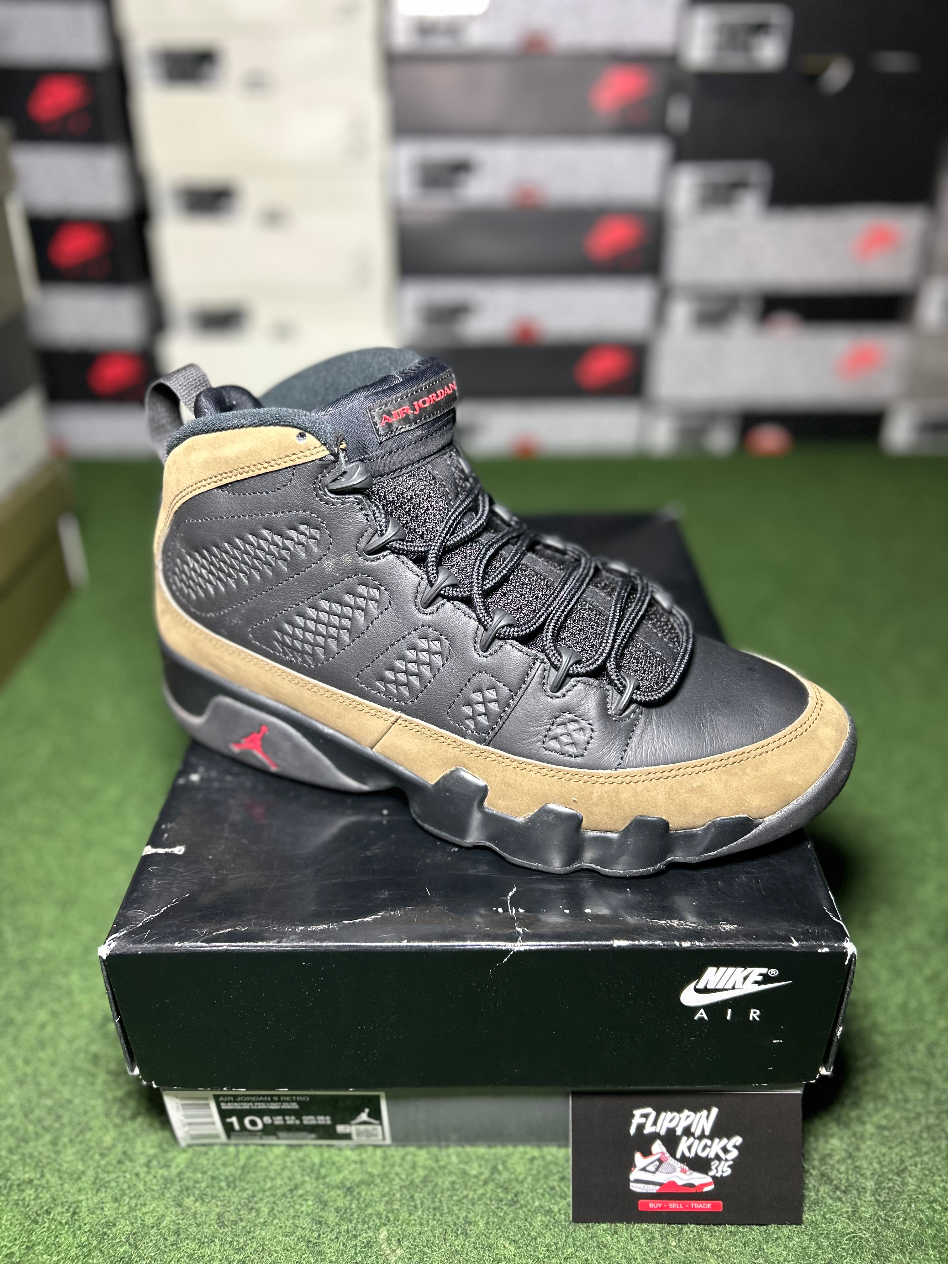 Jordan “ Olive “ 9’s (Size 10.5) 