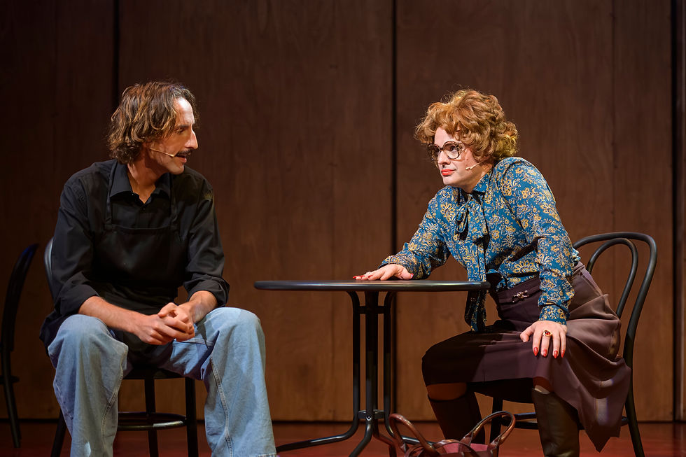 Tyran Stig, Andrew Bevis in 'Tootsie' at Teatro 2.5 Star Review.