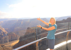 Shannon at Grand Canyon West Showing the Canyon (edited)-topaz