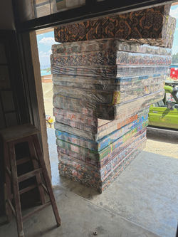 The mattress store where we bought mattresses for local families for our Purpose Project