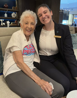 Mom with Daniela - a wealth of knowledge