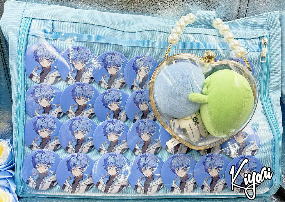 ぬいぐるみアクリルハートバッグ