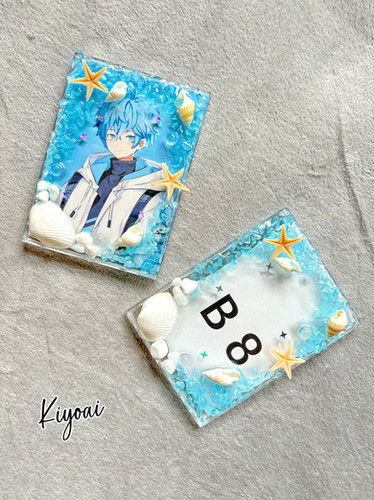 トレカケースデコ】貝＆ヒトデ | Kiyoai｜推し活ハンドメイド（痛