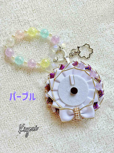 ストラップ付き痛ロゼット｜桜チャーム＆マグネット付きで缶バッジを