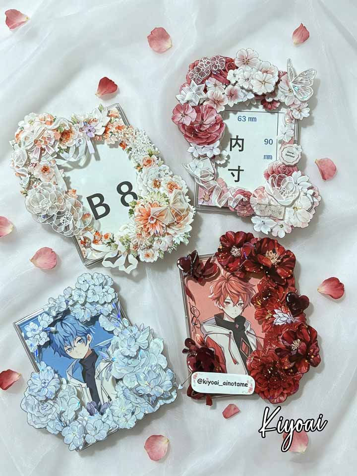 【ポイント交換品】お花カードケースデコ 寸法