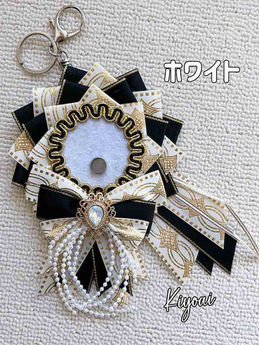 痛ロゼット】箔押しリボンvol.3｜高級感あふれるブラックリボン