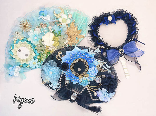 Kiyoai Ita-sensu & Ita-uchiwa Fan Special Blue
