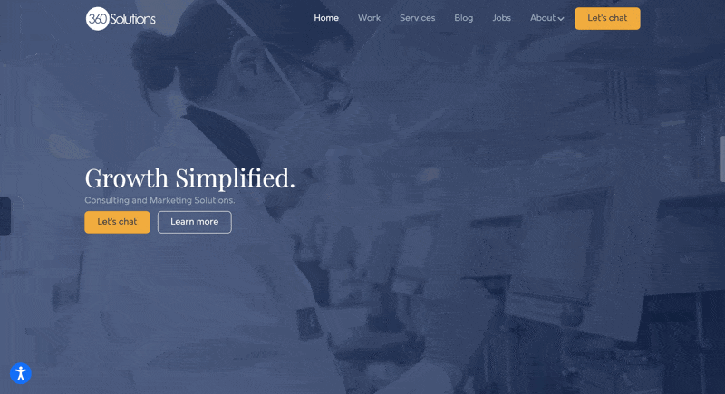 Preview of a website build by Josh Rizzo Design