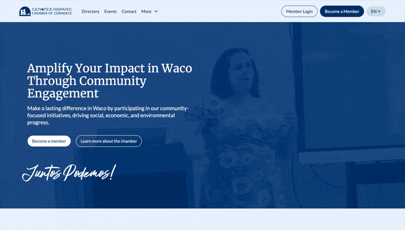Preview of a website build by Josh Rizzo Design
