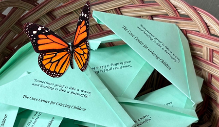 butterfly release at Camp Compassion